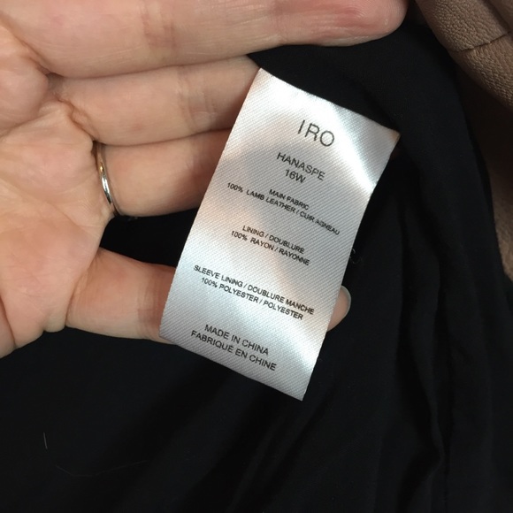 IRO Hanaspe Leather Motorcycle Jacket \\ Sz XS - Picture 6 of 8